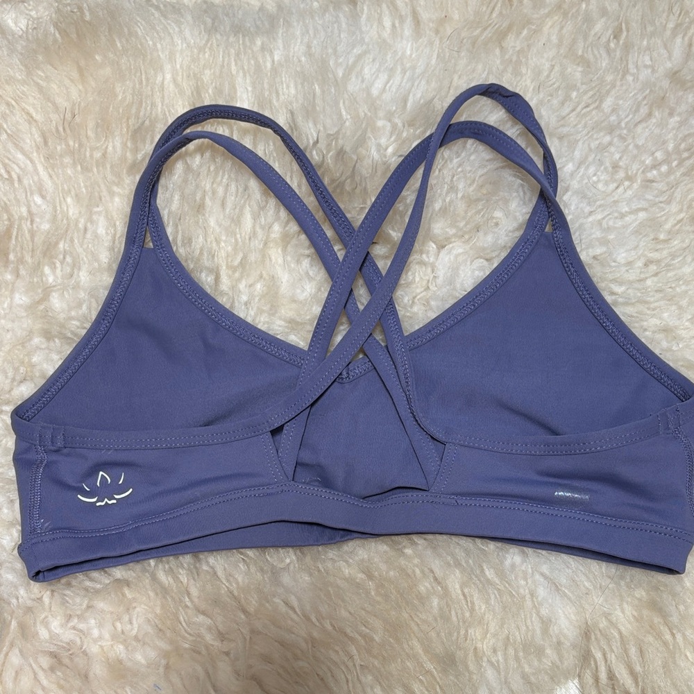 Beyond Yoga Lavender Purple Crisscross Pineapple Sports Bra NWOT